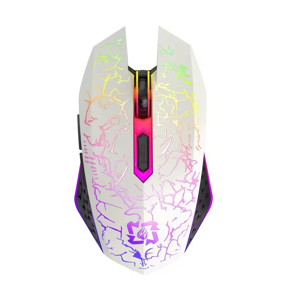 2.4G Rechargeable Bt RGB Backlight Mechanical Wireless Gaming Mouse