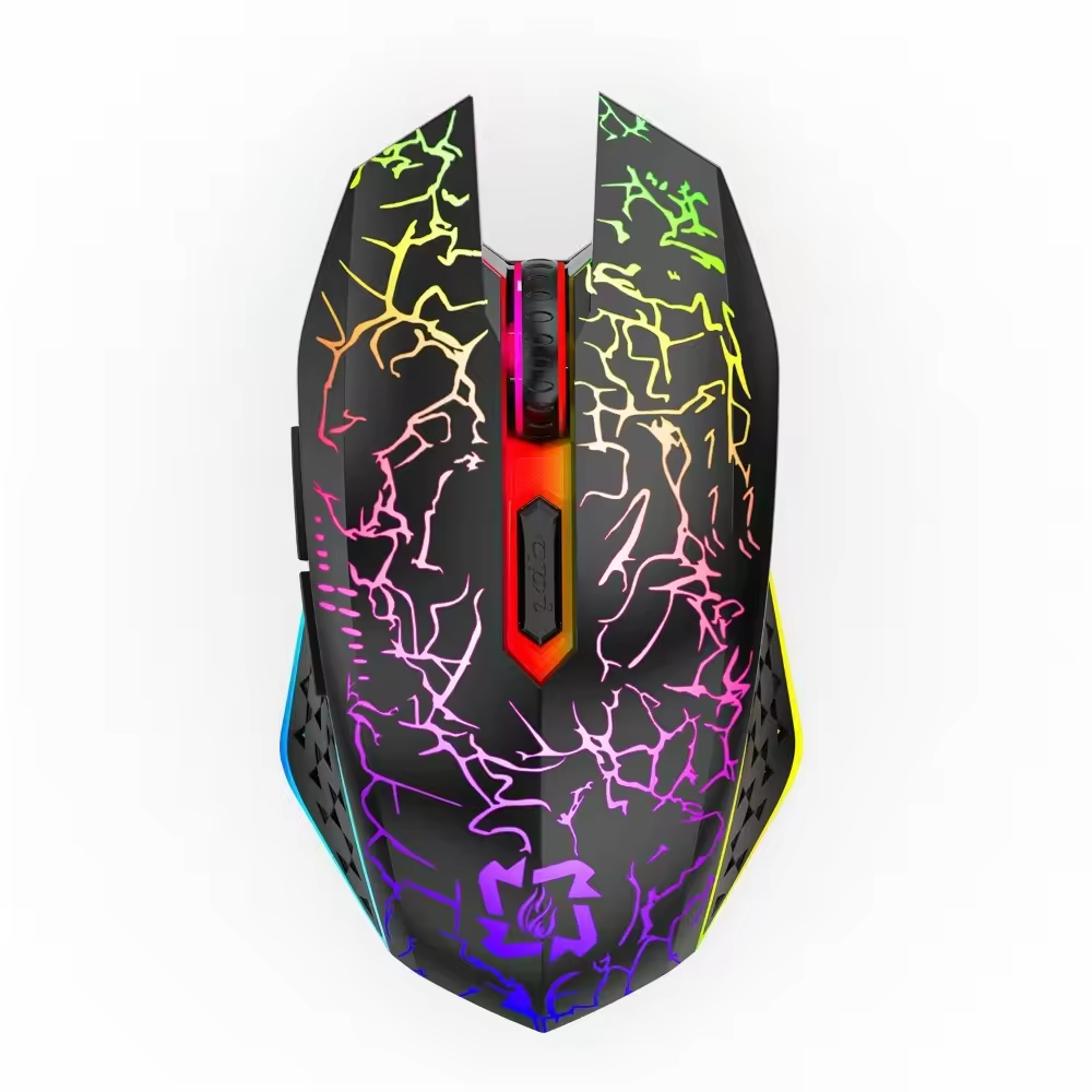 2.4G Rechargeable Bt RGB Backlight Mechanical Wireless Gaming Mouse